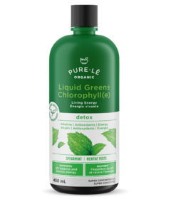 Pure-le Organic Liquid Greens Chlorophyll Spearmint Detox