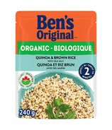 Le quinoa biologique original de Ben et le riz brun avec du sel de mer