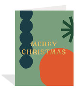 Halfpenny Postage Holiday Greeting Card Modern Christmas (Carte de vœux de Noël moderne)