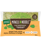 Miracle Noodle Plant Based Noodles Spinach Angel Hair Style