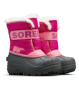SOREL Childrens Snow Commander Winter Boot Tropic Pink & Deep Blush