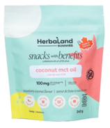 Herbaland Snacks with Benefits Coconut MCT Oil Strawberry Coconut