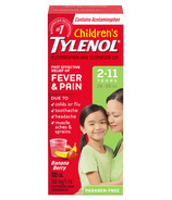 Suspension d'acétaminophène liquide Tylenol pour enfants Banana Berry