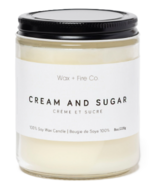 Wax + Fire Soy Candle Cream And Sugar