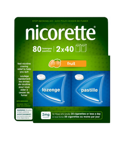 Nicorette 2mg Nicotine Replacement Lozenges Fruit 