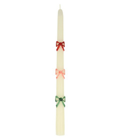 Meri Meri Bow Taper Candles Multi Color