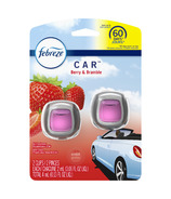 Febreze Car Odor-Eliminating Car Freshener Vent Clip 2-Pack Berry & Bramble