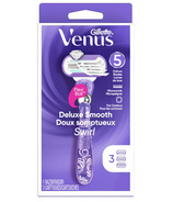 Manche de rasoir pour femmes Gillette Venus Deluxe Smooth Swirl + 3 recharges de lames