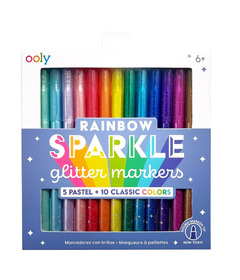 OOLY Rainbow Sparkle Glitter Markers