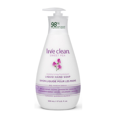 Live Clean Sweet Pea Moisturizing Liquid Hand Soap Live Clean Sweet Pea Moisturizing Liquid Hand Soap