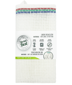 Universal Stone World's Best Linen Dishcloth White