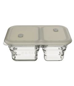 Minimal Silicone Collapsible Container Dual Grey