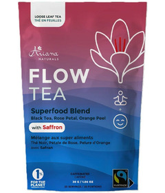 Ariana Naturals FLOW Tea Superfood Blend Saffron Tea