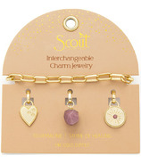 Scout Curated Wears Interchangeable Charm Earring Aqua Terra Gold