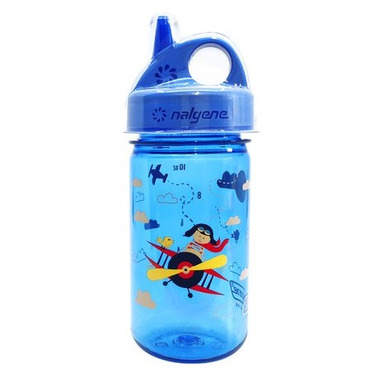 Nalgene Kid's Sustain 12 oz. On the Fly Water Bottle - Chomp Blue/Blue