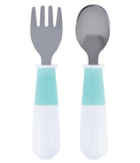 Tiny Twinkle Stainless Steel Fork and Spoon Set Mint
