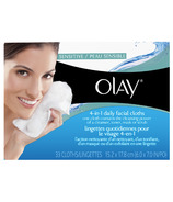 Olay 4-in-1 Daily Facial Cloths Sensitive (en anglais)