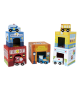 OOLY Stackables Nested Cardboard Toys & Cars Set Busy City