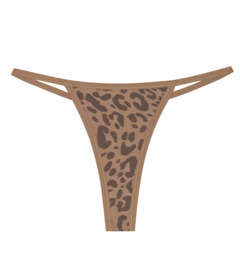 Huha String Thong Tan Leopard
