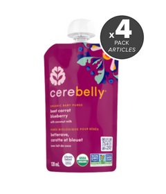 Cerebelly Organic Beet Carrot Blueberry with Coconut Milk Bundle