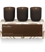 Coffret cadeau trio de bougies Illume Woodfire