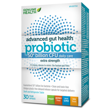 Buy Genuine Health Advanced Gut Health Probiotic 50 Billion CFUs at ...