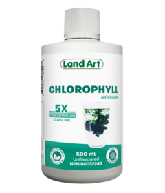 Land Art Chlorophyll Concentrated 5x Liquid Unflavoured