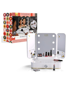 Fao-Abulous-Girls Low Profile Vanity Makeup Studio with Diamond Pull
