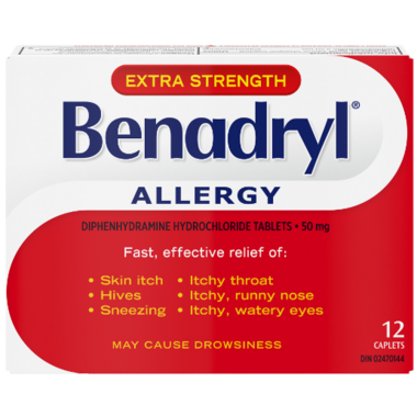 Acheter Benadryl Extra Strength 50Mg À Well.ca | Livraison Gratuite Pour  49$ Et Plus Au Canada