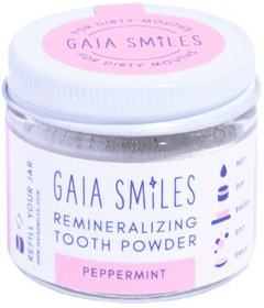 image of Gaia Smiles Tooth Powder Peppermint with sku:341233