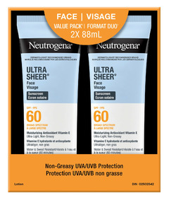 Neutrogena Ultra Sheer Face Sunscreen SPF 60