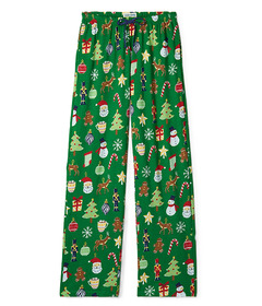 Hatley Little Blue House Women's Pajama Pants Paper Cut Christmas