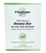 Penny Lane Organics 100% Natural Beauty Bar White Sage and Lime