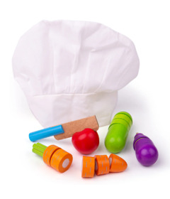 Ensemble de coupe de légumes Bigjigs pour chef