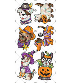 PiCO Temporary Tattoos Costumed Dogs