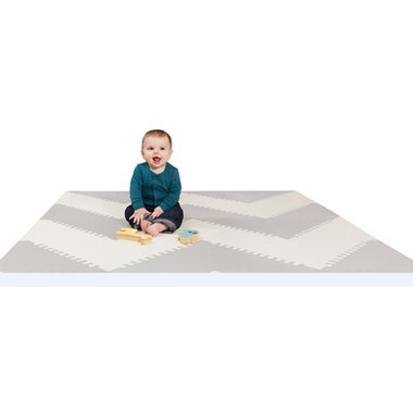 Skip Hop Playspot Interlocking Foam Tiles Grey and Cream Skip Hop Playspot Interlocking Foam Tiles Grey and Cream