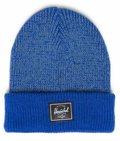 Herschel Supply Elmer Reflective Ribbed Beanie Nautical Blue