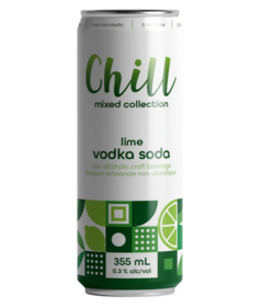 Chill Street Non-Alcoholic Craft Beverage Vodka & Lime Soda