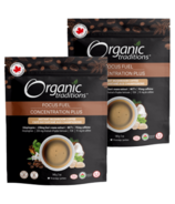 Organic Traditions Focus Fuel Instant Mushroom Coffee Bundle