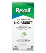 Rexall gomme à mâcher avec nicotine régulier Nic-Assist 2 mg menthe glacée