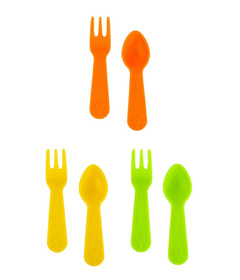 Lunch Punch Fork & Spoon Set Brights