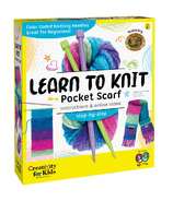 Creativity for Kids - Apprendre à tricoter une écharpe de poche