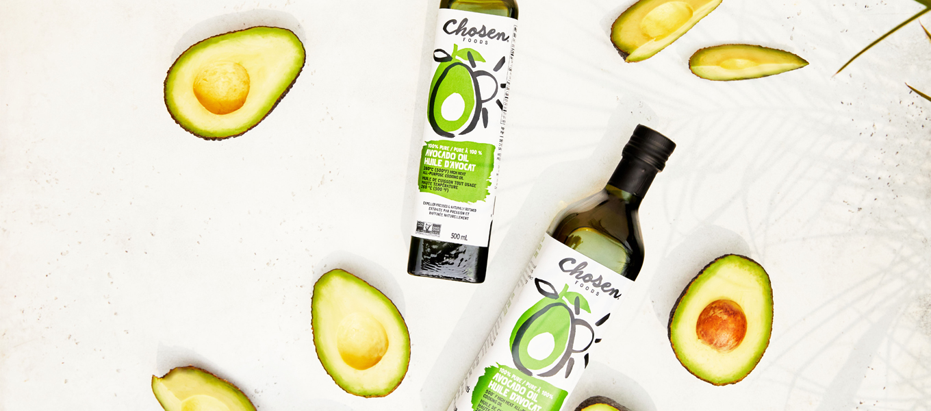 Chosen Foods products and avocado halves