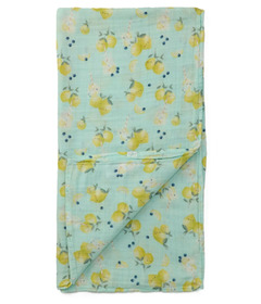 Loulou Lollipop Muslin Swaddle Lemon Squeezy