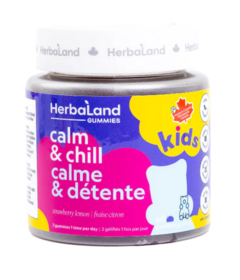 Herbaland Kids Calm & Chill Gummies Strawberry Lemon