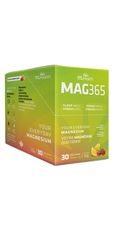 Buy ITL Health MAG365 Sachet Rapsberry Lemon at Well.ca | Free Shipping ...