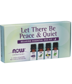 NOW Essential Oils Let There Be Peace & Quiet Relaxing Essential Oils Kit 