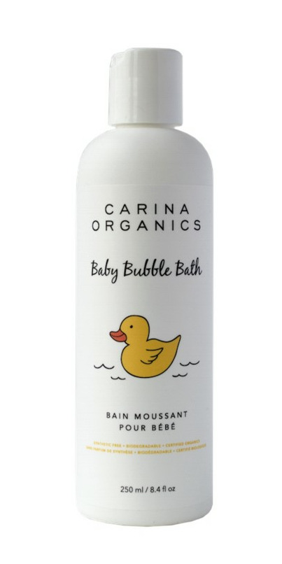 Bain moussant pour bébe bio, et biodégradable - Carina organics