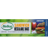 BioBag Sacs sandwichs refermables et compostables