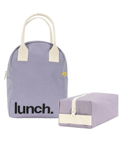 Fluf Zipper Lunch Bag & Traveller Lavender Bundle